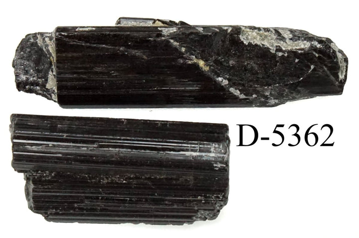 D - 5362 Raw Black Tourmaline Crystals 1.0ozCrystal River Gems