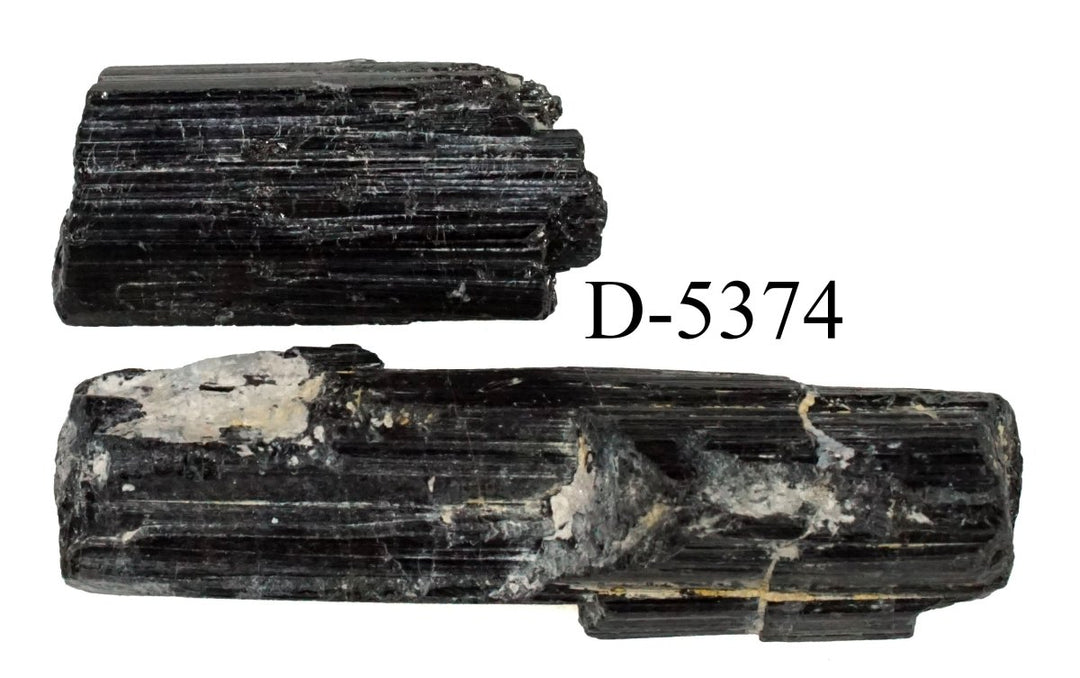 D-5374 Raw Black Tourmaline Crystals 0.9oz
