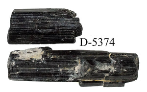 D-5374 Raw Black Tourmaline Crystals 0.9oz