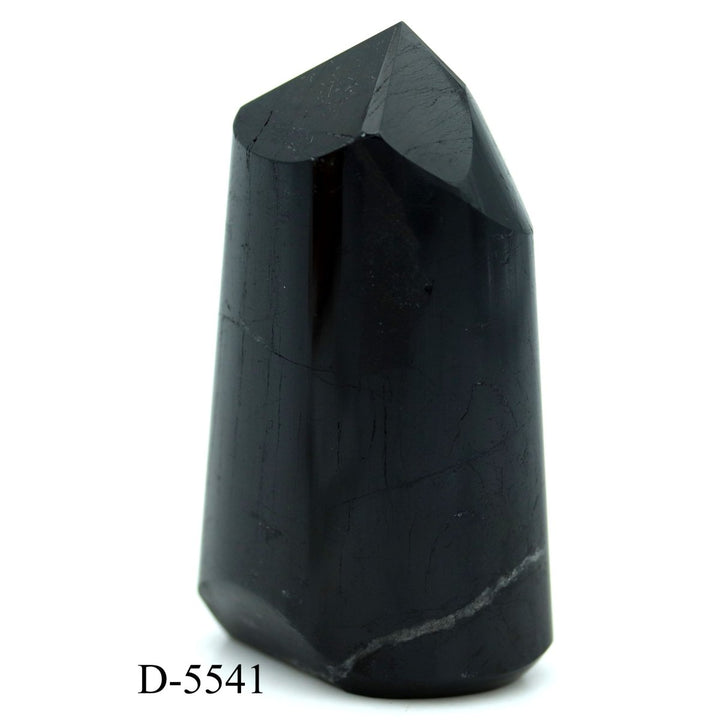 D - 5541 Black Tourmaline Polished Tower 12.1ozCrystal River Gems