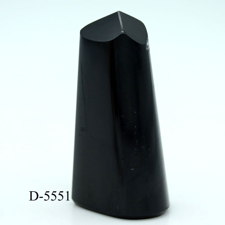 D - 5551 Black Tourmaline Polished Tower 8.8ozCrystal River Gems