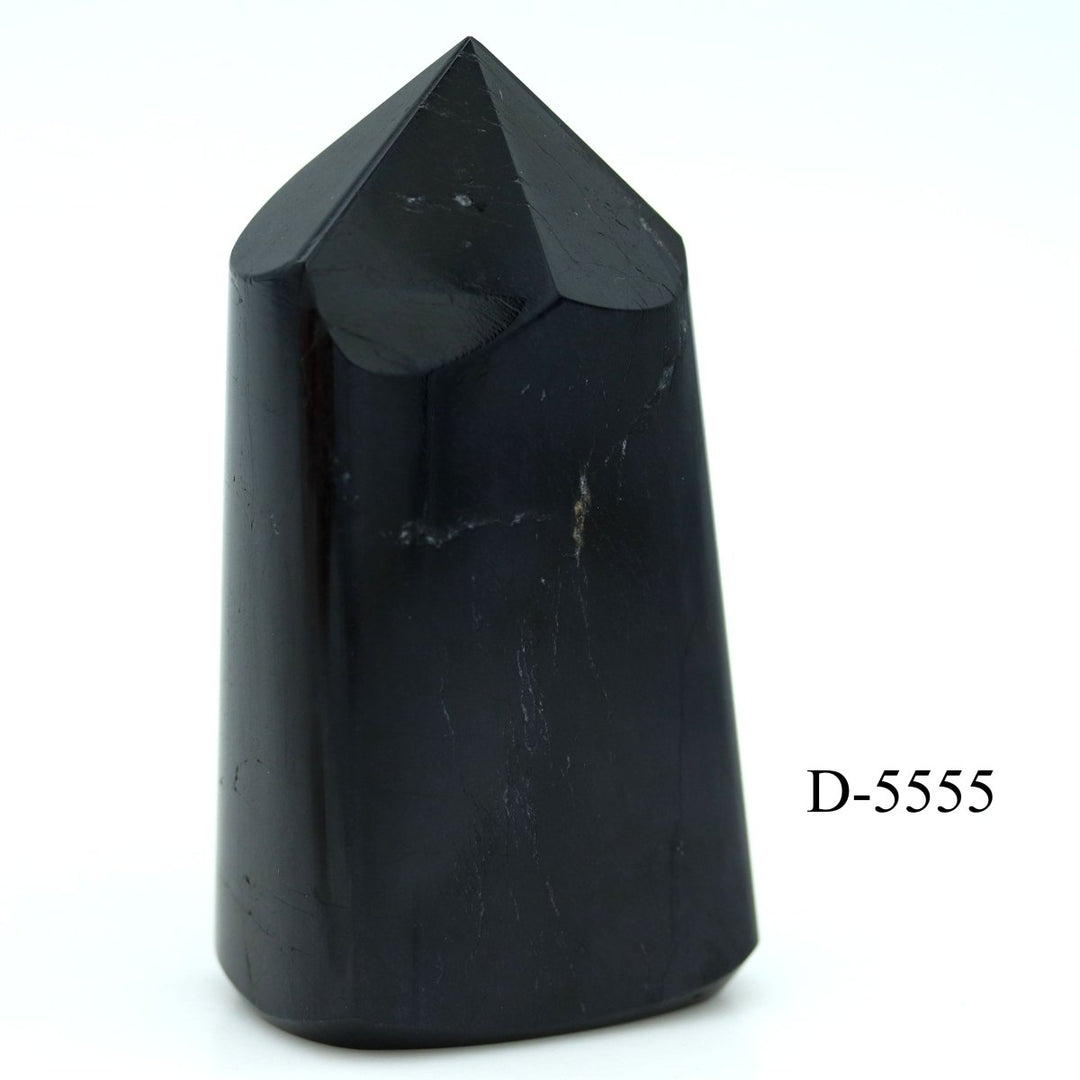 D-5555 Black Tourmaline Polished Tower 9.9oz