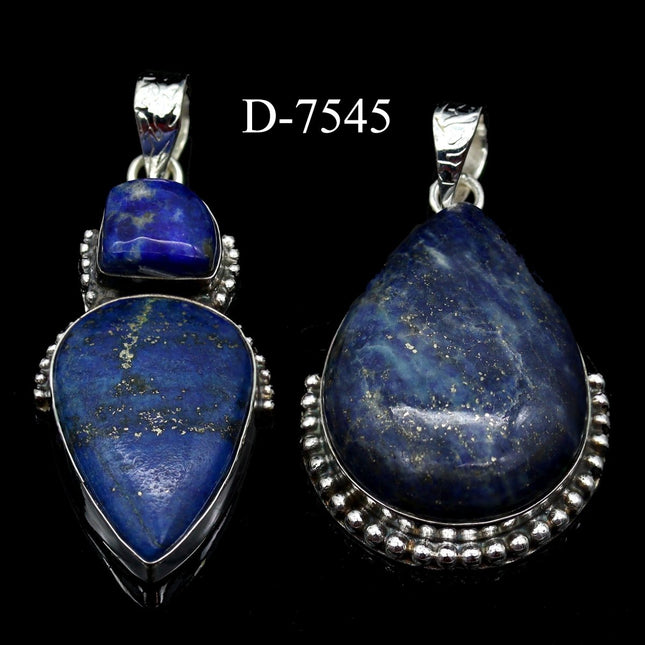 D-7545 Lapis 925 Sterling Silver Jewelry Lot - Crystal River Gems
