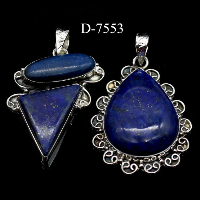 D-7553 Lapis 925 Sterling Silver Jewelry Lot - Crystal River Gems
