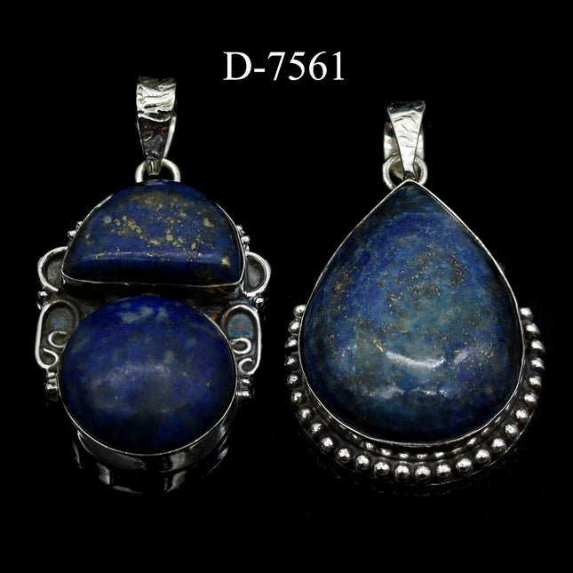 D-7561 Lapis 925 Sterling Silver Jewelry Lot - Crystal River Gems