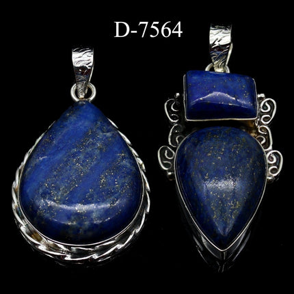 D-7564 Lapis 925 Sterling Silver Jewelry Lot