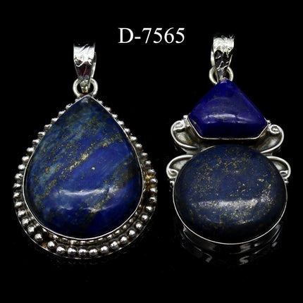 D-7565 Lapis 925 Sterling Silver Jewelry Lot