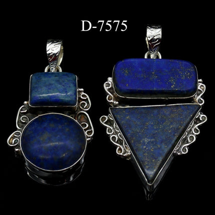 D-7575 Lapis 925 Sterling Silver Jewelry Lot - Crystal River Gems