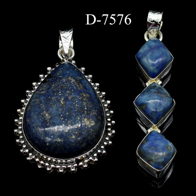D-7576 Lapis 925 Sterling Silver Jewelry Lot - Crystal River Gems