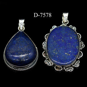 D-7578 Lapis 925 Sterling Silver Jewelry Lot