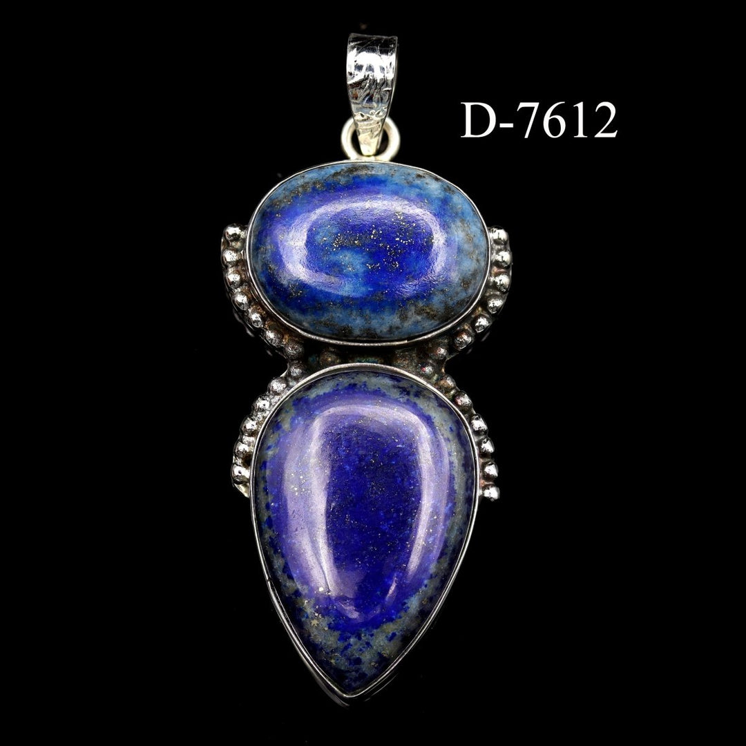 D-7612 Lapis Lazuli 925 Sterling Silver Pendant