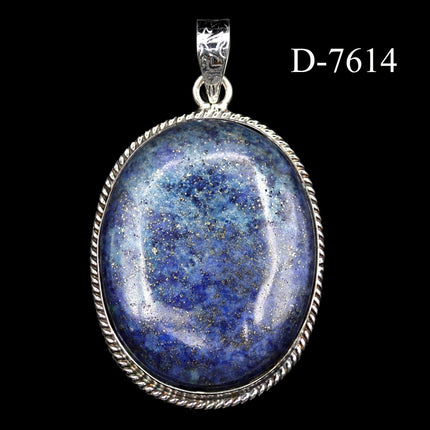 D-7614 Lapis Lazuli 925 Sterling Silver Pendant