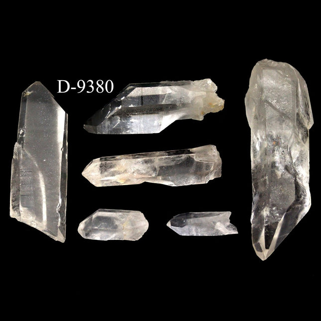 D-9380 Lemurian Lazer Quartz 4.0 oz Lot - Crystal River Gems