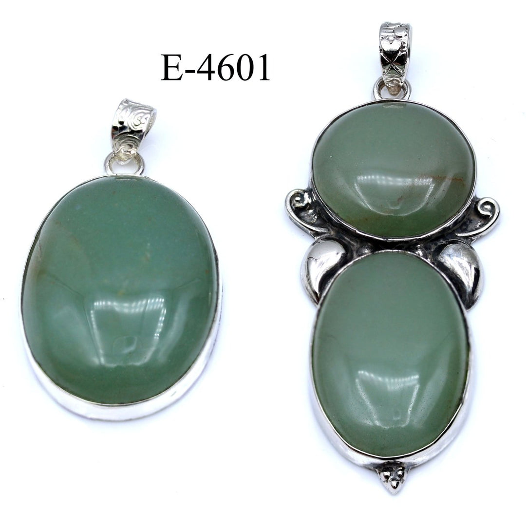 E-4601 Green Aventurine 925 Sterling Silver Jewelry