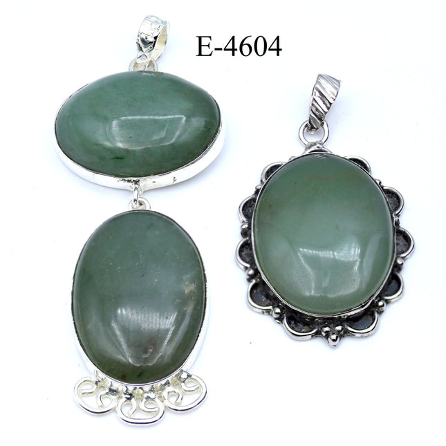 E-4604 Green Aventurine 925 Sterling Silver Jewelry