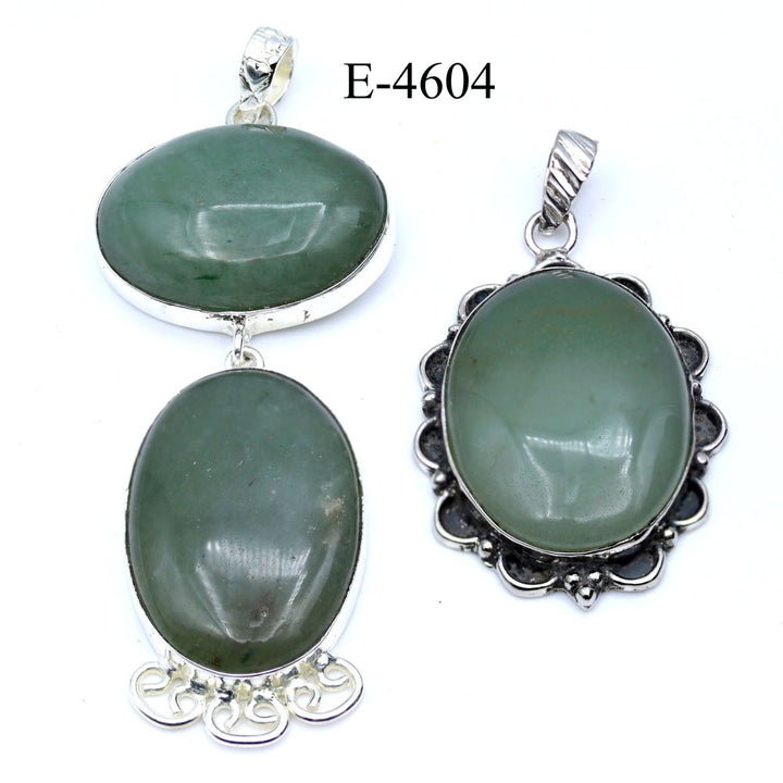 E - 4604 Green Aventurine 925 Sterling Silver JewelryCrystal River Gems