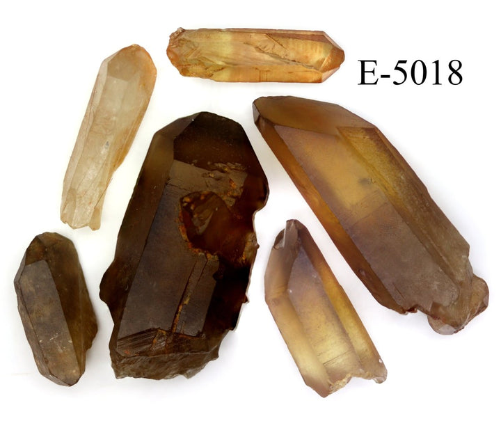 E - 5018 Raw Natural Citrine Points 0.5 - 3.5in Avg 100 gram lotCrystal River Gems