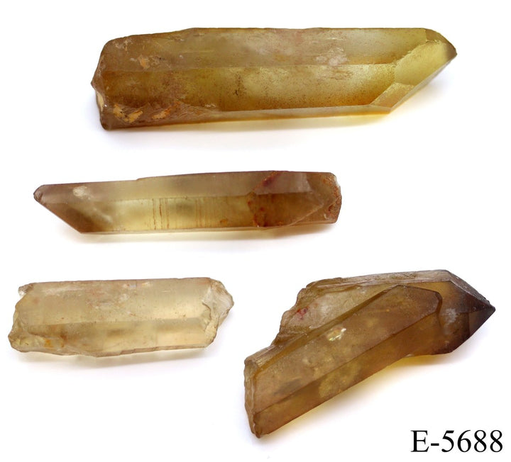 E - 5688 Raw Natural Citrine Points 0.5 - 3.5in Avg 100 gram lotCrystal River Gems
