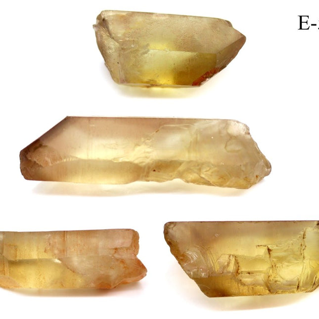 E-5689 Raw Natural Citrine Points 0.5-3.5in Avg 100 gram lot - Crystal River Gems