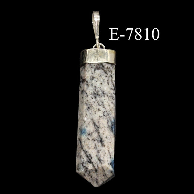 E-7810 Sterling Silver K2 Jasper Pendant - 36.4 mm. - Crystal River Gems