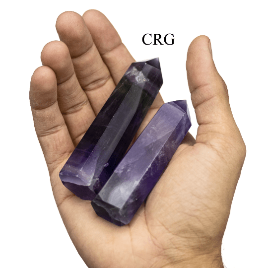 Fluorite Carved Towers / 7 - 10cm AVG - 1 LB. LOTCrystal River Gems