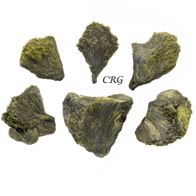 1 Kilo Lot. Green Epidote Crystals, Epidote Cluster, Mineral Specimen, Epidote From SKardu Pakistan - Crystal River Gems