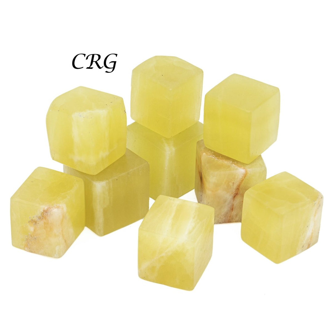 Lemon Calcite Cubes / 2 - 5" AVG - 1 KILO LOTCrystal River Gems