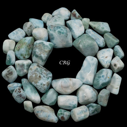 8 oz. Larimar Tumble - Crystal River Gems