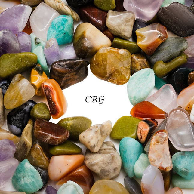 1 KILO LOT - Mix Madagascar Tumble - 8-20mm - Crystal River Gems