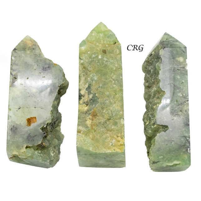 1 Kilo Lot. Prehnite Points - Crystal River Gems