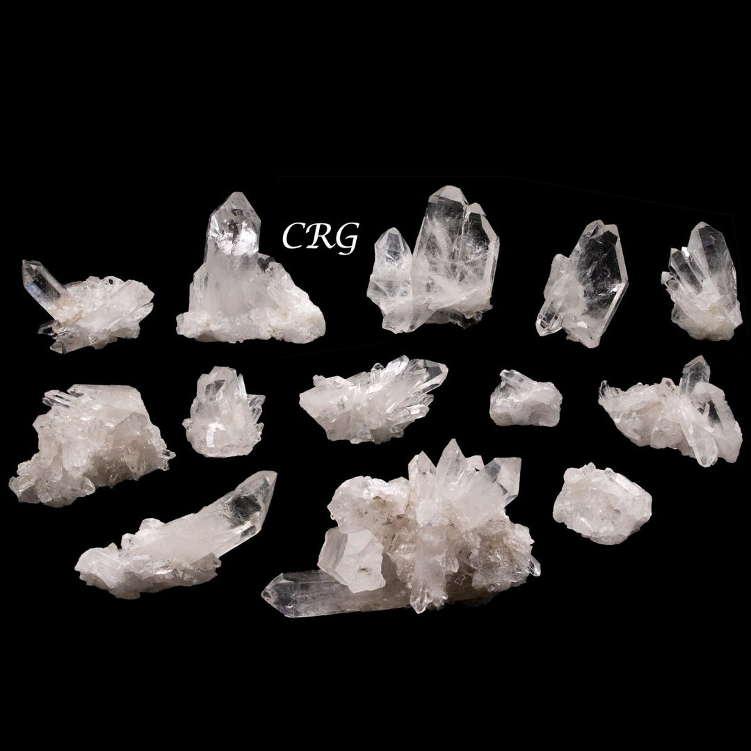 Translucent Riber Quartz Crystal Quartz Clusters / 2-5