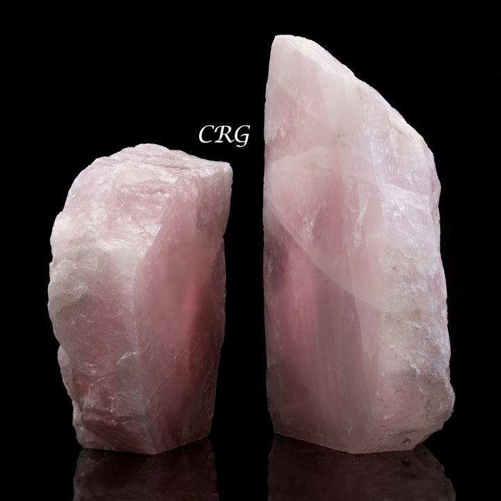 3 KILO LOT - Rose Quartz Cut Base Slabs (One Face Polished) / 4 - 6" AVGCrystal River Gems