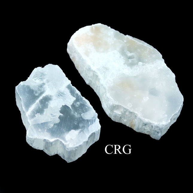 10 PIECES - TV Rock Selenite / 3-4.5" AVG - Crystal River Gems