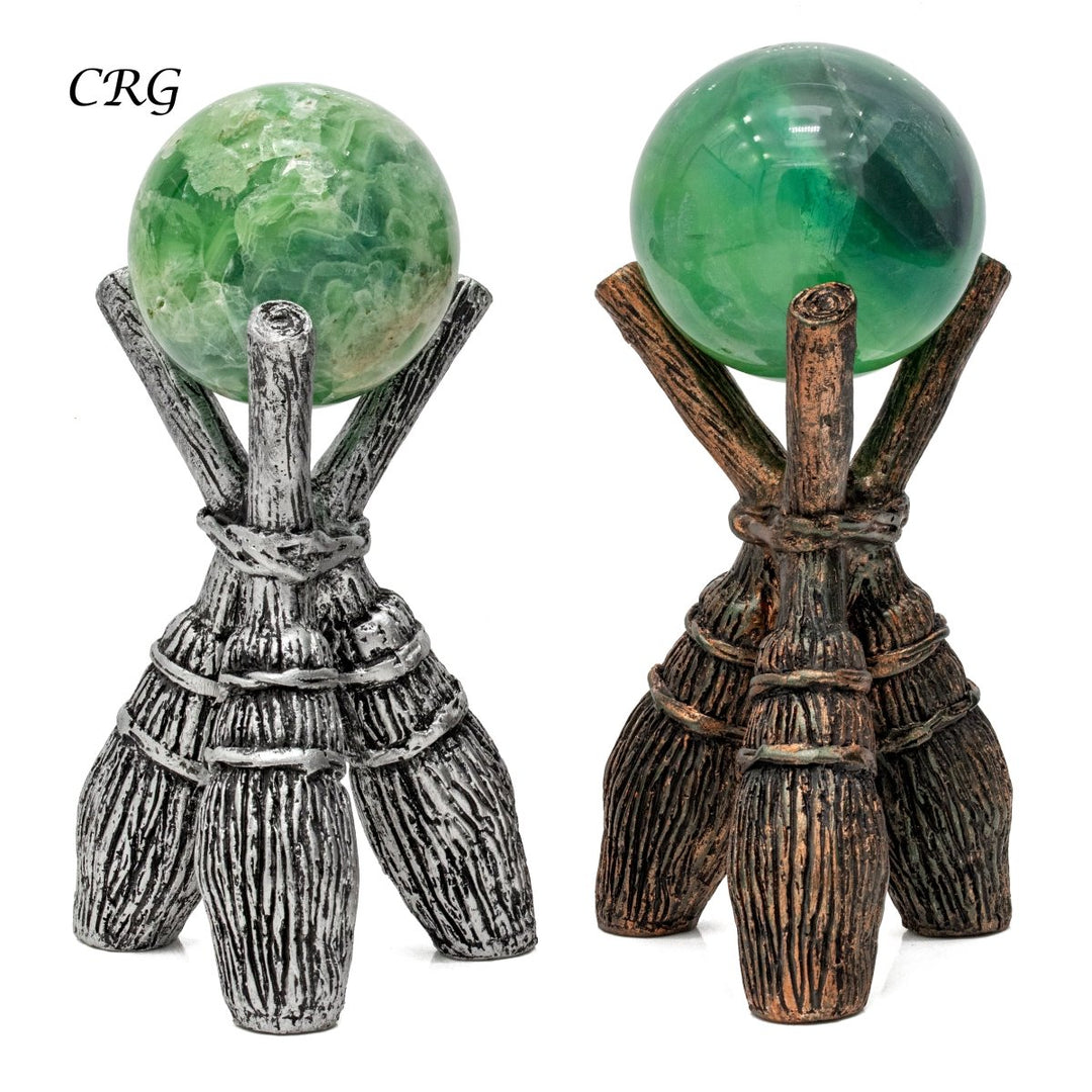 Broomstick Sphere Stand Set of 2