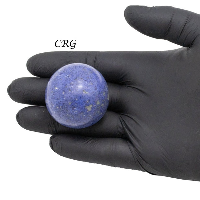 1 Kilo Lot. Peru Dumortierite Sphere 30mm - Crystal River Gems