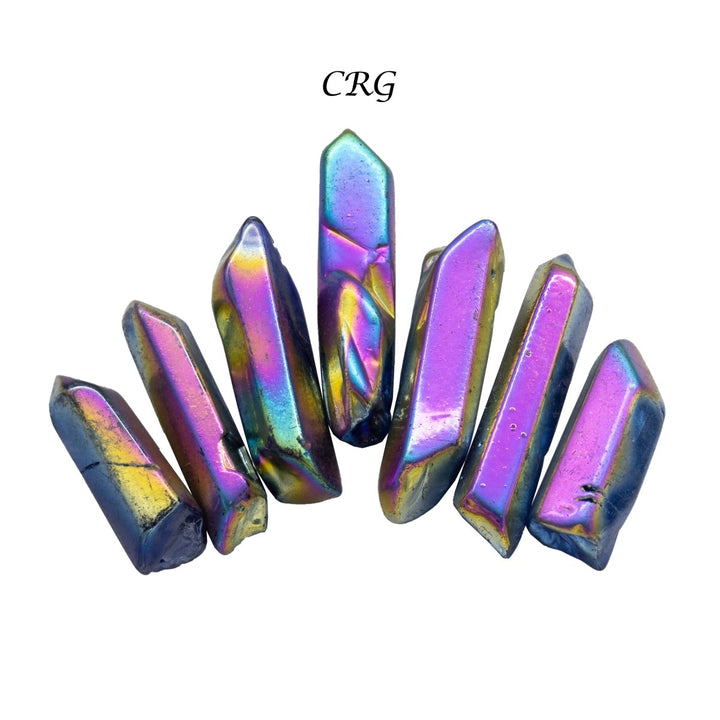 Titanium Aura Quartz Points / 1 - 2" AVG - 1 LB. LOTCrystal River Gems