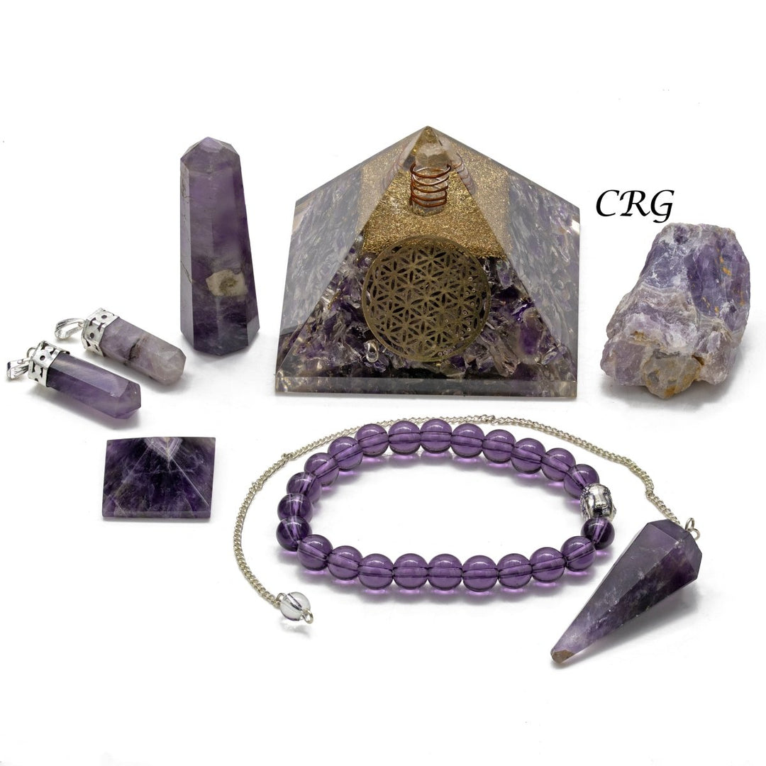 Amethyst Combination Kit (1 - 3in) (7Pcs)Crystal River Gems