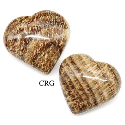 Aragonite Puffy Heart (1 Piece) Size 25 to 30 mm Crystal Gemstone Shape - Crystal River Gems