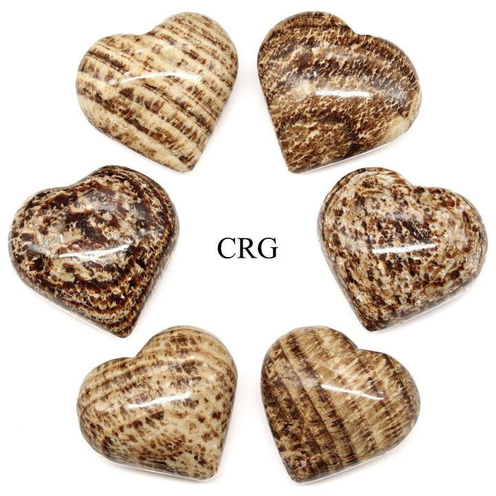 Aragonite Puffy Heart (1 Piece) Size 25 to 30 mm Crystal Gemstone Shape