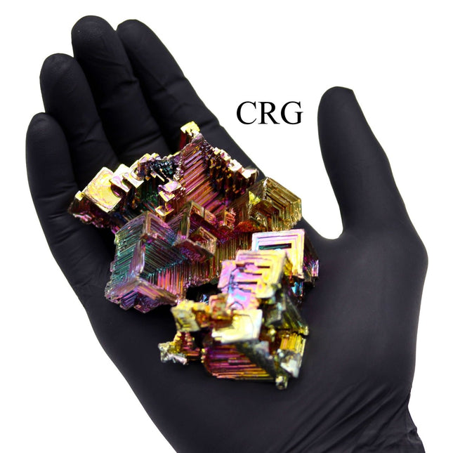 Bismuth Crystal Clusters (1 Kilogram) Size 0.5 to 3.5 Inches Bulk Wholesale Lot - Crystal River Gems