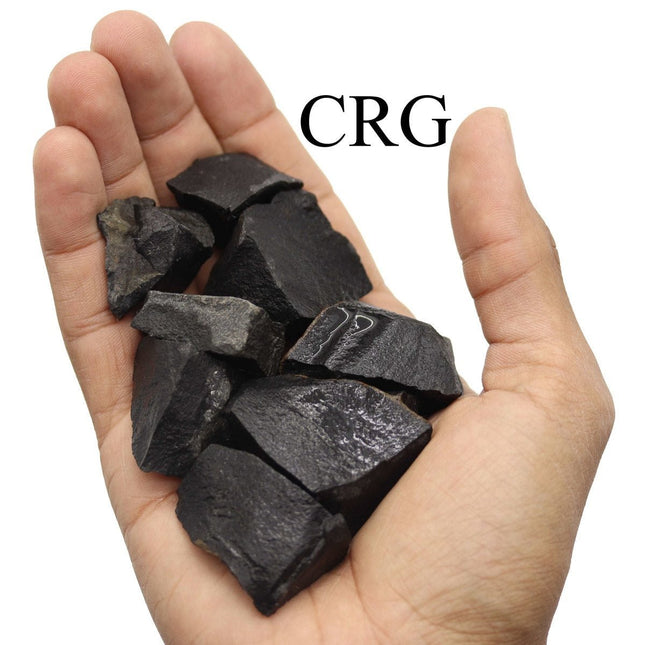 Black Agate Rough Rock Pieces (Size 25 to 40 mm) Crystals Minerals Gemstones - Crystal River Gems