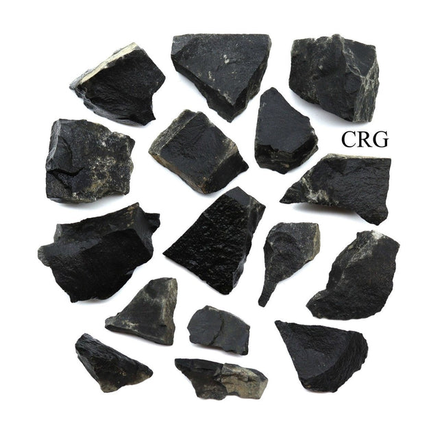 Black Basalt Rough Pieces (Size 1.5 to 2.5 Inches) Crystals Minerals Gemstones - Crystal River Gems