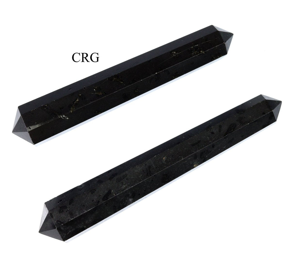 Black Tourmaline Double Terminated Wand (2 Pieces)Crystal River Gems
