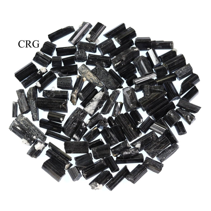 Black Tourmaline Raw (250 Grams) 10 to 40 mm Extra Quality CrystalsCrystal River Gems