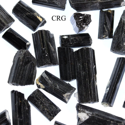 Black Tourmaline Raw (250 Grams) 10 to 40 mm Extra Quality Crystals
