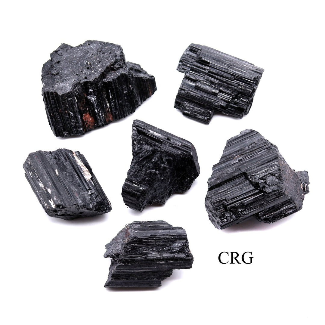 Black Tourmaline Rough (3 Kilograms) Mixed Sizes Bulk Wholesale Lot Crystal Minerals