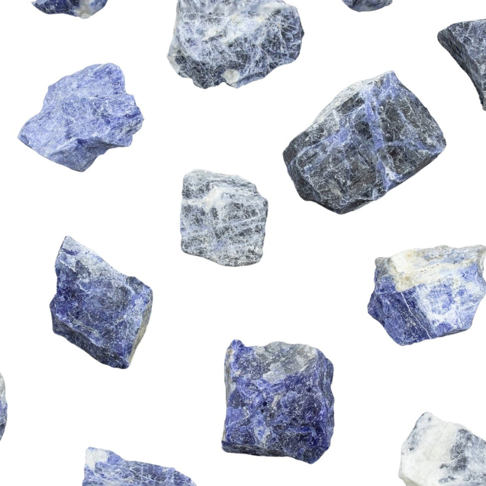 Blue Sodalitic Quartz Rough Pieces (Size 1 To 2 Inches) Wholesale Raw Crystals Minerals Gemstones