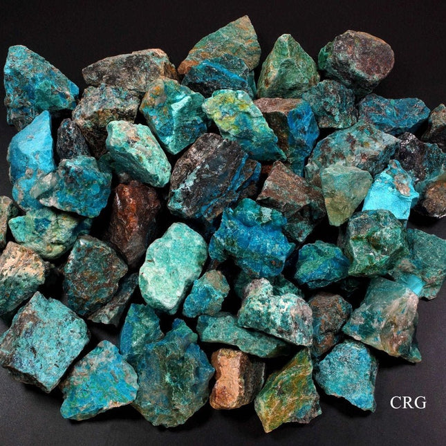 Chrysocolla Rough Pieces (Size 1 to 2 Inches) Crystals Minerals Gemstones