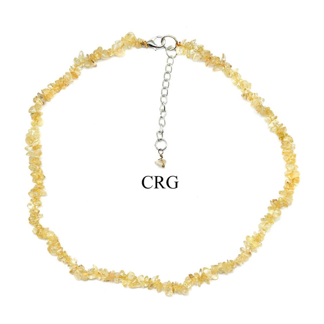 Citrine Chip Choker Necklace (4 Pieces) Size 16 in Crystal Gemstone Jewelry - Crystal River Gems