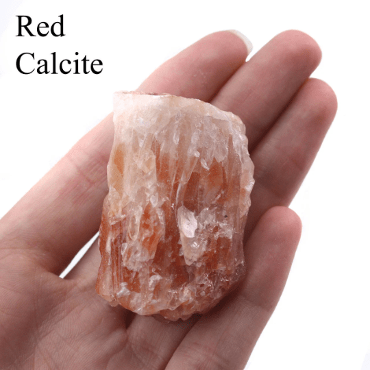 35 Piece Flat - Red Calcite / 1.5-2.5" AVG